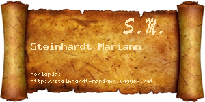 Steinhardt Mariann névjegykártya